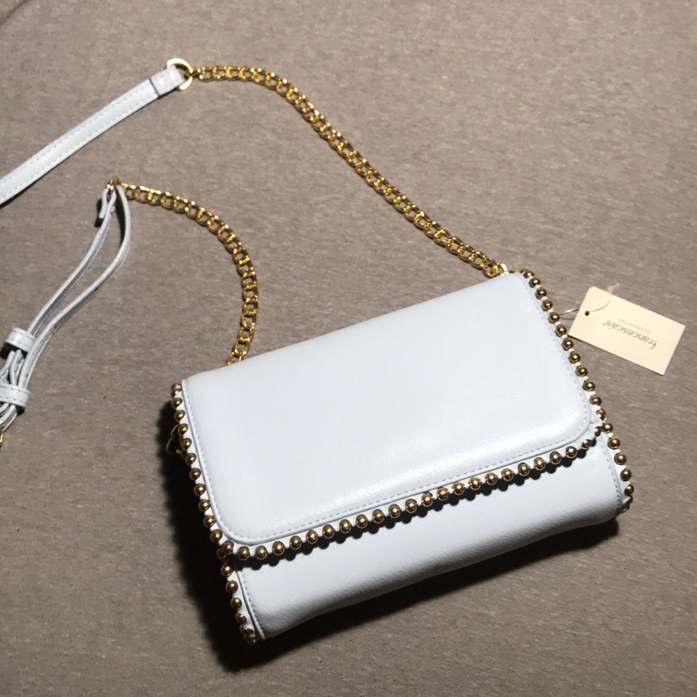 💙 light blue and gold stud crossbody 💙